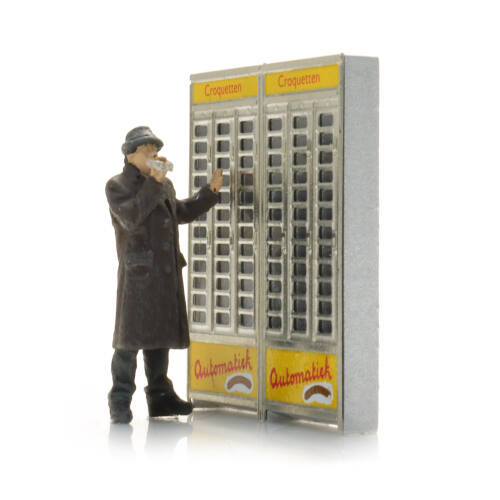 Artitec H0 387.680 Automatiek met figuur - Kroketje uit de muur trekken - Modeltreinshop