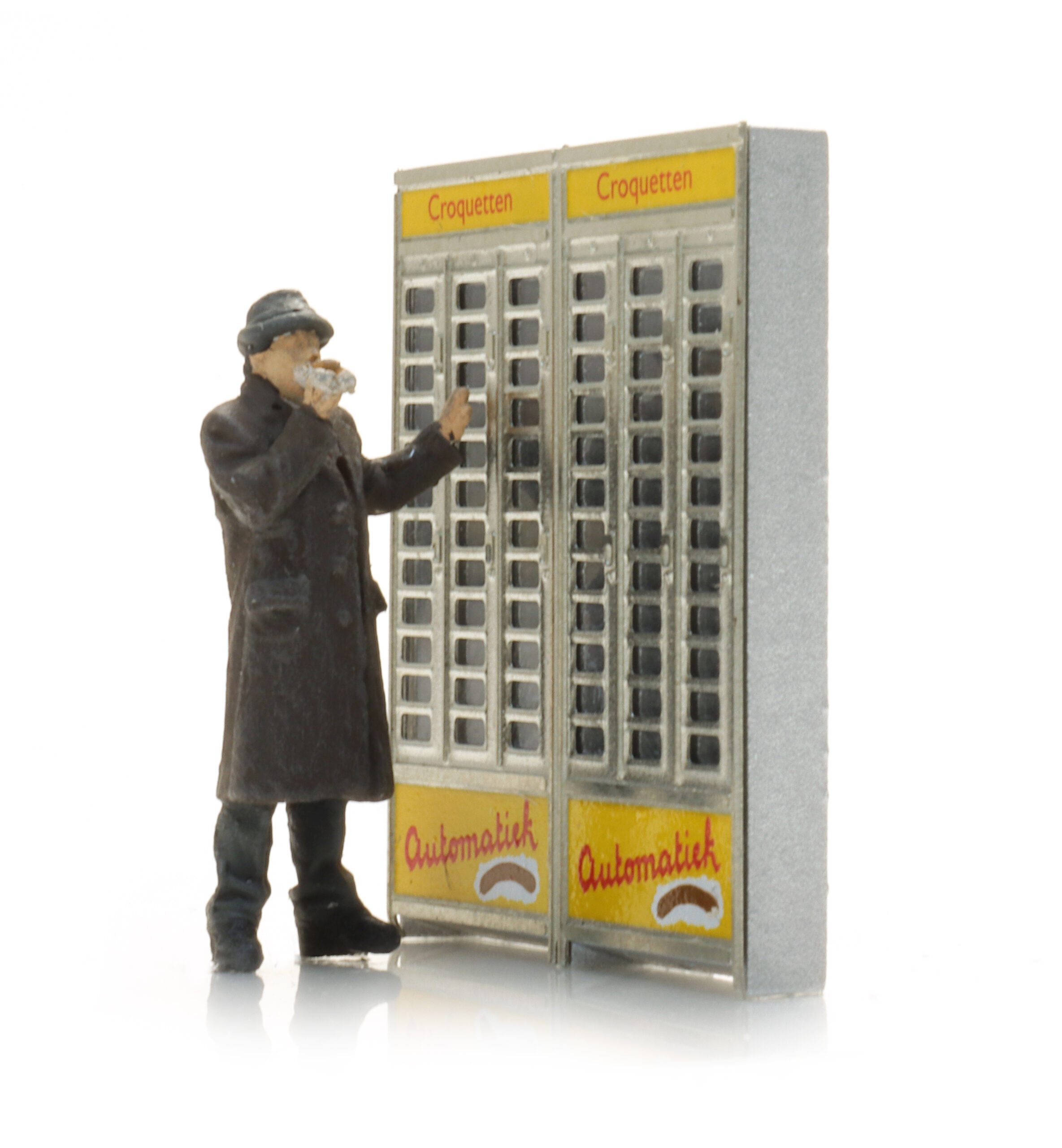 Artitec H0 387.680 Automatiek met figuur - Kroketje uit de muur trekken - Modeltreinshop Artitec H0 387.680 Automatiek met figuur - Kroketje uit de muur trekken - Modeltreinshop