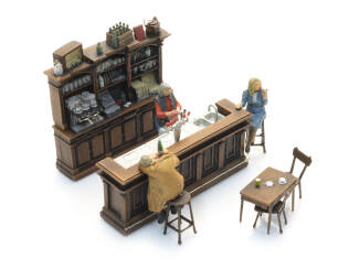 Artitec H0 387.692 Café-interieur met 3 figuren - Modeltreinshop