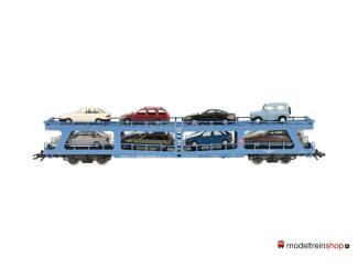 Marklin H0 4233 Autotransportwagen DDm 915 van de DB met 8 auto's - Modeltreinshop