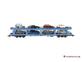 Marklin H0 4233 Autotransportwagen DDm 915 van de DB met 8 auto's - Modeltreinshop