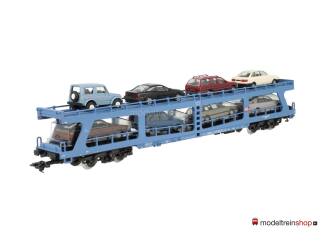 Marklin H0 4233 Autotransportwagen DDm 915 van de DB met 8 auto's - Modeltreinshop