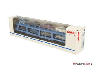 Marklin H0 4233 Autotransportwagen DDm 915 van de DB met 8 auto's - Modeltreinshop