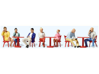 Preiser H0 10807 Wifi in het café - Modeltreinshop