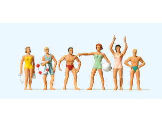 Preiser H0 10070 Badgasten - Modeltreinshop