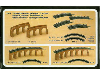 Faller Z 2919 2 gebogen viaducten - Modeltreinshop