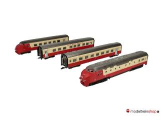 Marklin 3070 + 4070 TEE NS Treinstel met extra Tussenrijtuig Edelweiss - Modeltreinshop