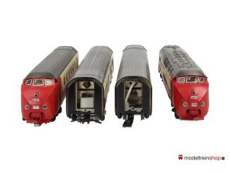 Marklin 3070 + 4070 TEE NS Treinstel met extra Tussenrijtuig Edelweiss - Modeltreinshop