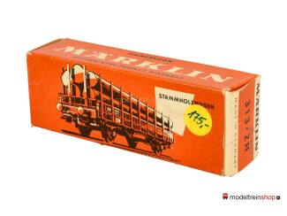 Marklin H0 313/2H Rongenwagen met houtstammen Rmms 33 van de DB - Modeltreinshop