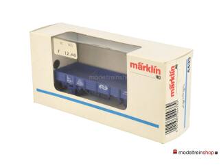 Marklin H0 4433 A2 Lageboordwagen Blauw Us 529 van de NS - Modeltreinshop