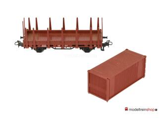 Marklin H0 4459 Rongenwagen Kls / X05 der DB met Container - Modeltreinshop