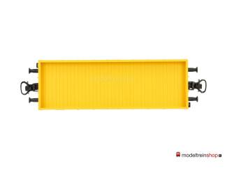 Marklin H0 4471 V12 Lageboordwagen geel kraanbeschermingswagen van de DB - Modeltreinshop