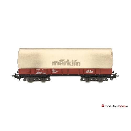 Marklin H0 4475 Lageboodwagen 4 assig met huif (stof) - Modeltreinshop