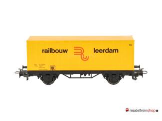Marklin H0 4481 Container wagen Railbouw Leerdam - Modeltreinshop
