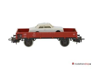 Marklin H0 4504 V05 Lageboordwagen Klms 440 van de DB beladen met auto Ford Taunus 17 M - Modeltreinshop