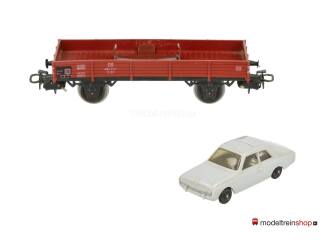 Marklin H0 4504 V05 Lageboordwagen Klms 440 van de DB beladen met auto Ford Taunus 17 M - Modeltreinshop