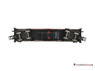 Marklin H0 4515 V03 Lageboordwagen 00t / Rklmm-tu van de DB beladen met 2 vrachtwagens - Modeltreinshop