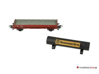 Marklin H0 4616 V02 Lageboordwagen Rmms 33 DB Mannesmannrohren - Modeltreinshop