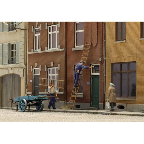 Artitec H0 5870129 Glazenwassers (2x) met ladders - Modeltreinshop