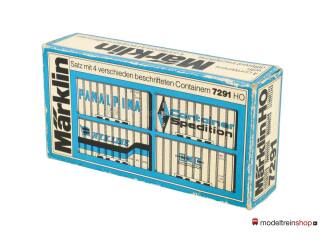 Marklin H0 7291 container set (4 stuks) - Modeltreinshop