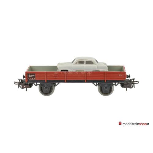 Marklin H0 4504 V02 Lageboordwagen X 05 van de DB beladen met auto Ford Taunus 12 M - Modeltreinshop