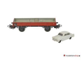 Marklin H0 4504 V02 Lageboordwagen X 05 van de DB beladen met auto Ford Taunus 12 M - Modeltreinshop