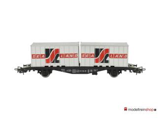 Marklin H0 4668 V01 Container wagen Sea Land Typ Berlin van de DB - Modeltreinshop
