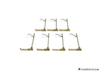 Marklin M rail H0 7009 V2 Aansluit Bovenleiding mast 7 stuks - Modeltreinshop