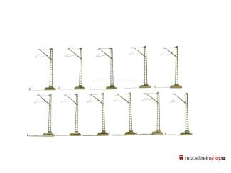 Marklin M rail H0 7009 V3 Aansluit Bovenleiding mast 11 stuks - Modeltreinshop