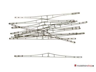 Marklin 7013 H0 Rijdraad insteek 240mm - 12 stuks - Bovenleiding - Modeltreinshop