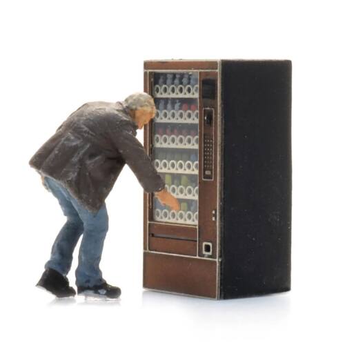 Artitec H0 387.681 Drankautomaat met figuur - Drankje uit de automaat - Modeltreinshop