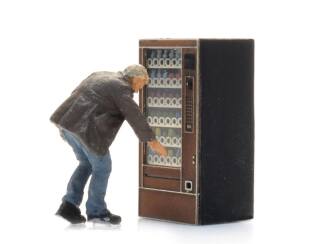 Artitec H0 387.681 Drankautomaat met figuur - Drankje uit de automaat - Modeltreinshop