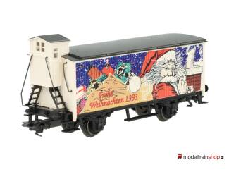 Marklin H0 31968 Gesloten goederenwagen met remhuisje Frohe Weihnachten 1993 Kerstwagen - Modeltreinshop
