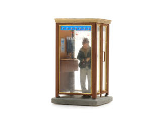 Artitec H0 387.652 Belgische Telefooncel met figuur - Modeltreinshop