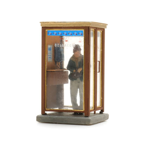 Artitec H0 387.652 Belgische Telefooncel met figuur - Modeltreinshop