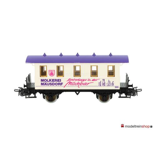 Marklin H0 4107 (92001) Reizigersrijtuig Molkerei Mäusdorf unterwegs in der Milchbar - Modeltreinshop