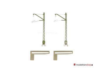 Marklin M rail H0 7011 V01 Brugmast bovenleiding voor metalen bruggen 2 stuks in ovp - Modeltreinshop