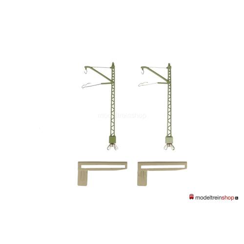 Marklin M rail H0 7011 V01 Brugmast bovenleiding voor metalen bruggen 2 stuks in ovp - Modeltreinshop