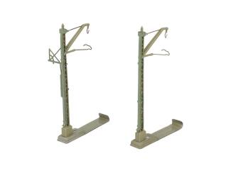 Marklin M rail H0 2x 7012 V1 Aansluitmast waarvan 1 met 7020 Rijdraadspanner - Modeltreinshop