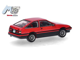 Herpa H0 87MC000003 Toyota Corolla AE86 '83 rood - Modeltreinshop