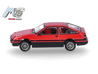 Herpa H0 87MC000003 Toyota Corolla AE86 '83 rood - Modeltreinshop