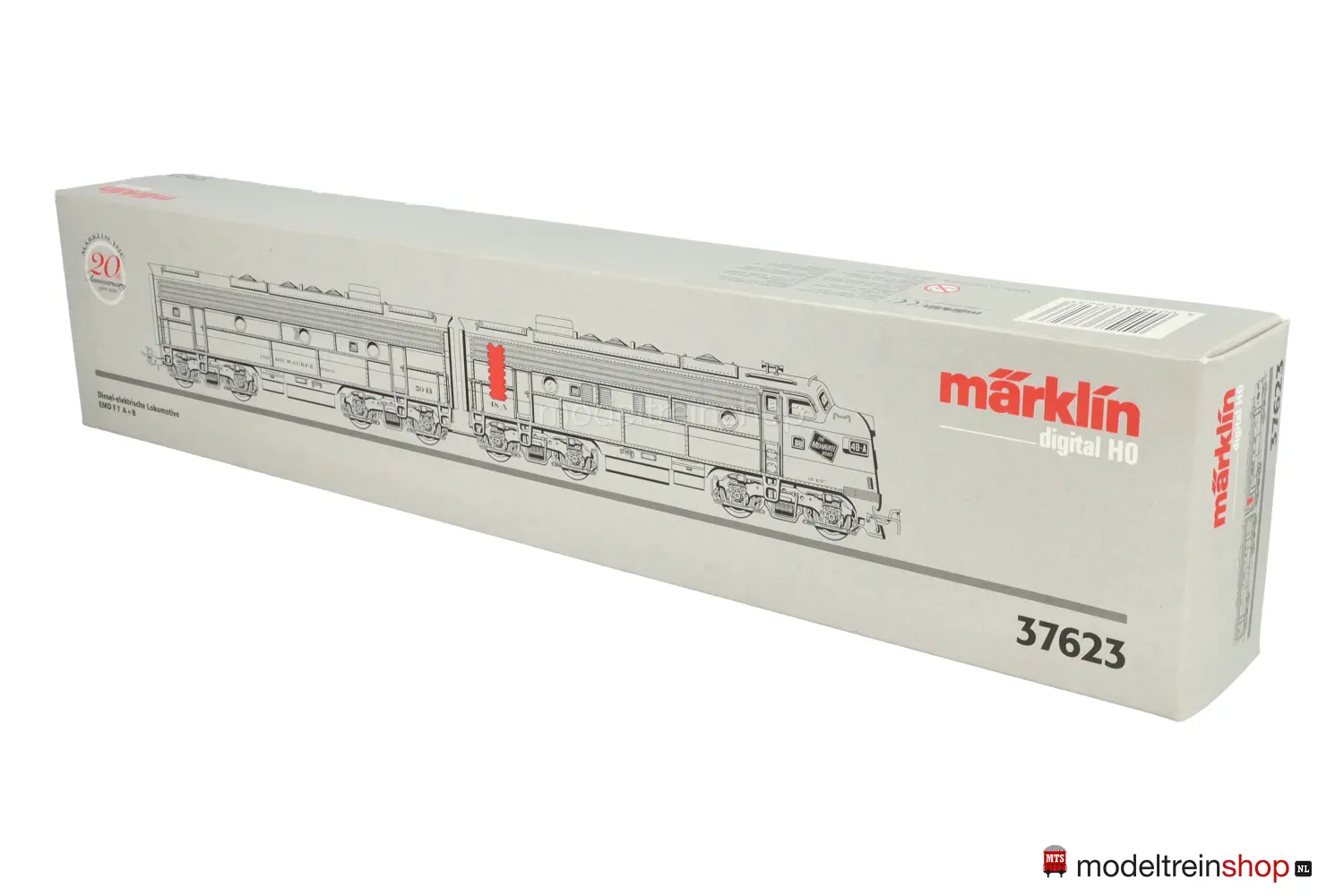 Marklin H0 37623 Diesellocomotief met bijwagen EMD F7 van de