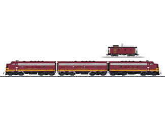 Marklin H0 39620 Diesel locomotief met caboose Typ EMD F7 - Modeltreinshop