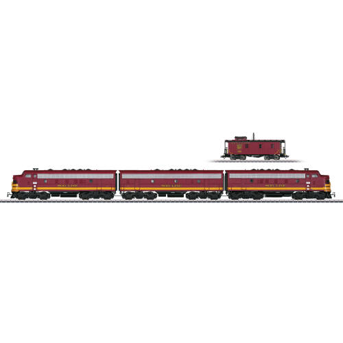Marklin H0 39620 Diesel locomotief met caboose Typ EMD F7 - Modeltreinshop