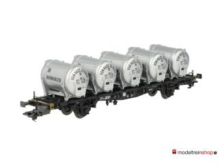Marklin H0 4853 Containerdraagwagen Lbgjs 598 van de DB - Modeltreinshop