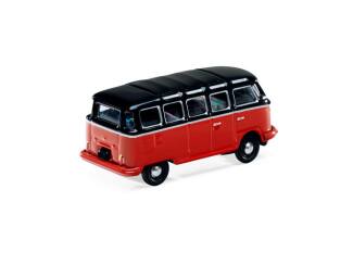 VW T1 Samba, rood/zwart - Modeltreinshop