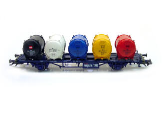 Marklin H0 47672 Containerdraagwagen Magazin 1996 Lgjs 573 van de DB - Modeltreinshop
