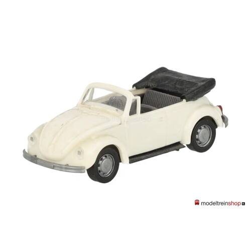 Wiking H0 VW Kever cabrio wit - Modeltreinshop