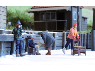 Artitec H0 5870130 Beginnende Schaatsers (4x) - Modeltreinshop