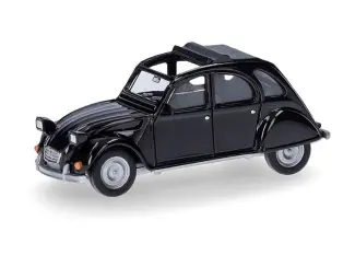 Herpa H0 027632-007 Citroën 2CV Queue zwart - Modeltreinshop